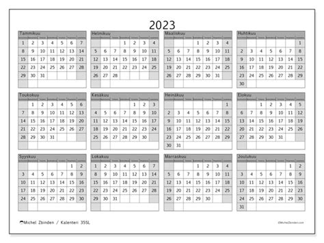 2023 kalenteri.